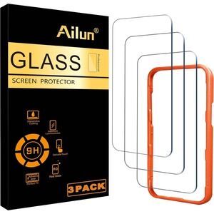Ailun Glass Screen Protector 3 Pack Tempered HD Clarity Anti-Fingerprint